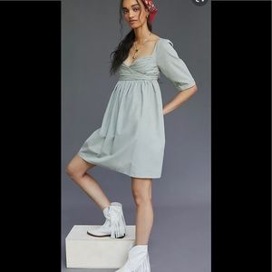 Anthropologie Forever that Girl ruched babydoll dress